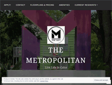Tablet Screenshot of metropolitansanmarcos.com